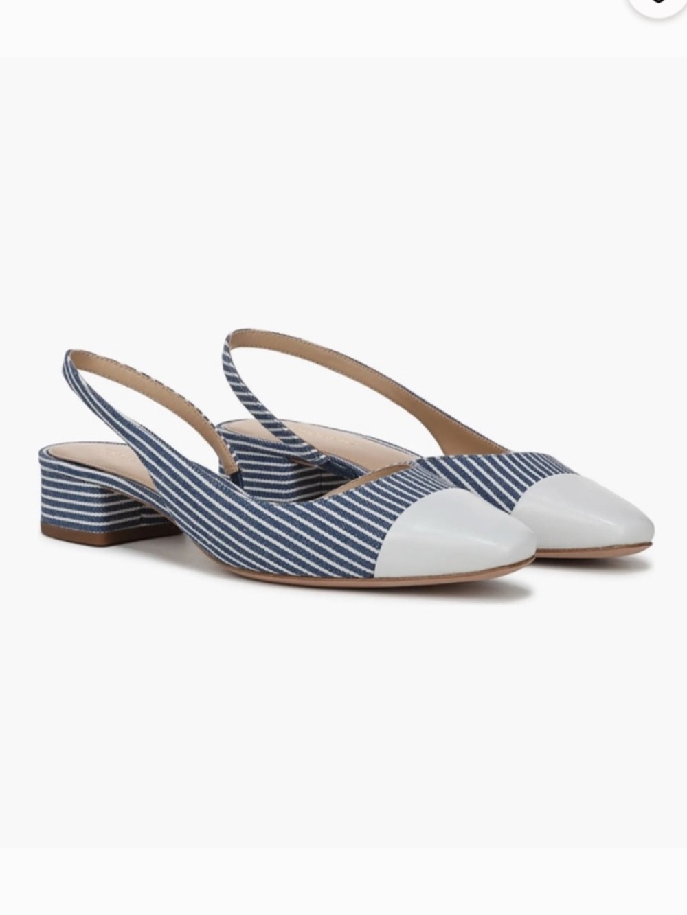 Veronica Beard Cecile Striped Slingback